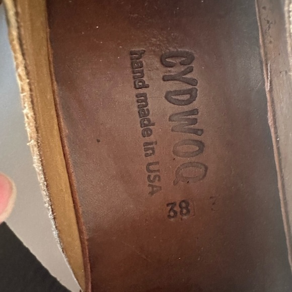 Cydwoq handmade Costa textureded light tan size 38 shoes - Picture 3 of 6